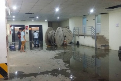 Liên tục xảy ra bục bể phốt dưới hầm, chung cư Hồ Gươm Plaza có đảm bảo chất lượng?