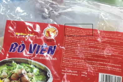 Cần làm rõ thành phần trong Bò viên Đôi Đũa Vàng, Cá viên Basa Mekong