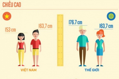 100 năm qua, đàn ông Việt cao thêm được 9,1cm, thấp hơn hàng loạt nước trong khu vực