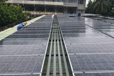 Trường đại học đầu tiên tại miền Trung sử dụng hệ thống điện mặt trời