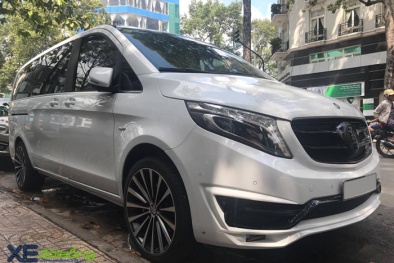 ‘Mãn nhãn’ với minivan Mercedes-Benz V250 tiền tỷ độ ‘khủng’ của đại gia Minh nhựa