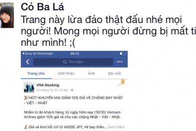 Cảnh giác với chiêu thức lừa đảo mua vé máy bay qua mạng