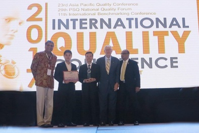 Vinh danh 4 doanh nghiệp VN đạt Giải thưởng Chất lượng Quốc tế Châu Á - Thái Bình Dương 2017