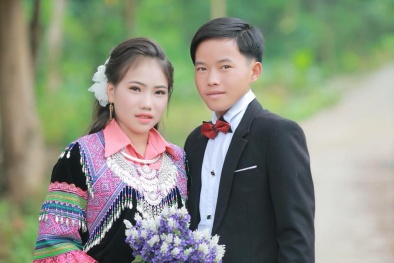 Lào Cai: Xôn xao ảnh cưới của cặp đôi nhí 2001 – 2004 