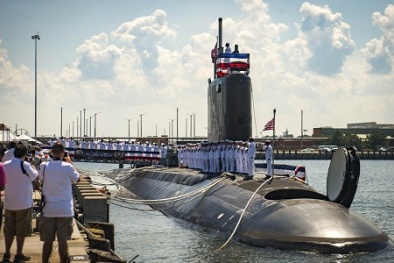 Mỹ hạ thủy tàu ngầm tấn công ‘siêu tốc’, kỹ thuật tàng hình bậc nhất