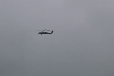 Trực thăng của Tổng thống Mỹ bay thử trên bầu trời Đà Nẵng