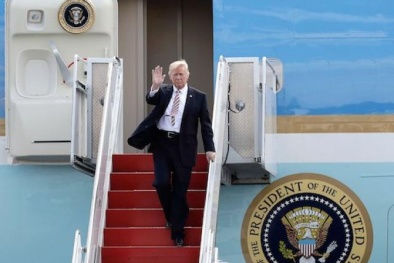 Tổng thống Mỹ Donald Trump đã tới Đà Nẵng tham dự APEC 2017