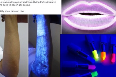 Mỹ phẩm chứa chất huỳnh quang: Đẹp nhanh nhưng cực độc