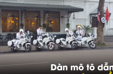Cận cảnh dàn mô tô dẫn đoàn của Công an Việt Nam