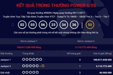 Kết quả xổ số Vietlott: Giải Jackpot 2 ‘nổ’ lần thứ 4 trong gần 2 tháng