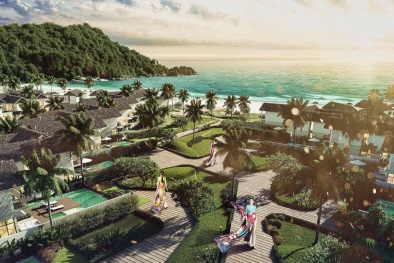 Ngất ngây áo dài Việt giữa biển trời Phú Quốc