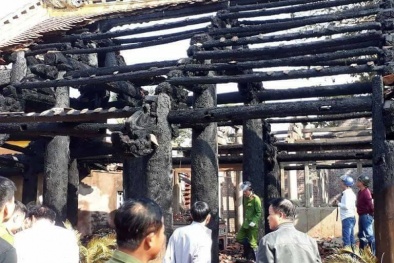 Thái Bình: Cháy lớn tại Di tích lịch sử cấp quốc gia hàng trăm năm tuổi