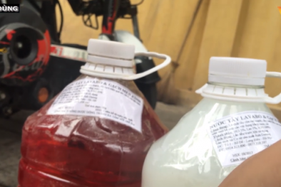 Hà Nội: Nước rửa bát bẩn, không rõ nguồn gốc tràn lan thị trường