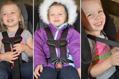 Nguy hiểm ‘chết người’ từ thói quen thắt dây an toàn ra ngoài áo khoác cho trẻ