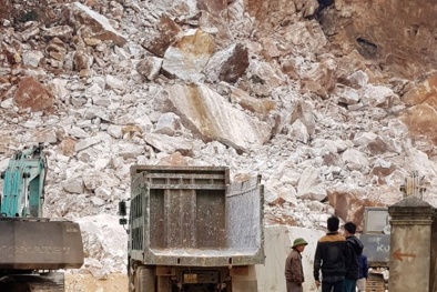 Nghệ An: Tước giấy phép hoạt động mỏ đá trắng sập làm chết người