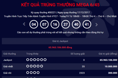 Kết quả xổ số Vietlott: Hôm nay sẽ có người ‘ẵm’ giải Jackpot hơn 70 tỷ đồng?