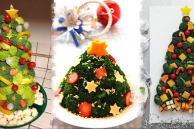 Cách làm cây thông Noel từ bông cải xanh cho bữa cơm Giáng sinh hấp dẫn