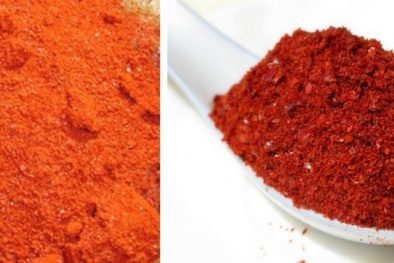 Cách nhận biết ớt bột thật và ớt bột phẩm màu