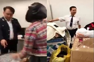 Đình chỉ hai nhân viên hải quan Nội Bài bị tố ’làm luật’ gây bức xúc cho khách