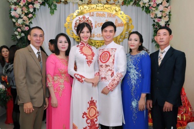 Dời HHHV Việt Nam 2017, Chúng Huyền Thanh lặng lẽ tổ chức lễ hỏi cùng vị hôn phu soái ca