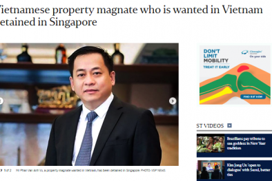 Người có tên Phan Van Anh Vu đang bị 'bắt' tại Singapore