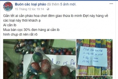 Mua bán pháo Tết qua mạng xã hội: Cảnh báo lừa đảo tiền trả qua thẻ điện thoại