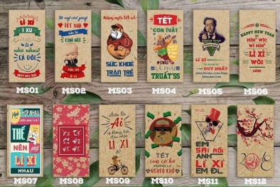 Điểm danh các mẫu lì xì ‘siêu độc lạ’ dịp Tết Nguyên đán 2018