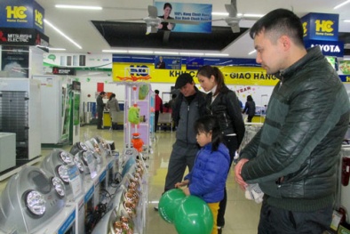 ‘Nóng’ thị trường thiết bị sưởi ấm, các siêu thị ‘cháy hàng’