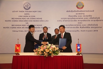 Việt Nam ký kết hợp tác với CHDCND Lào trong lĩnh vực khoa học công nghệ