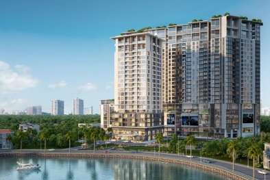 Dấu ấn sành điệu của chủ nhân thể hiện trong thiết kế nội thất căn hộ 5 sao bên Hồ Tây