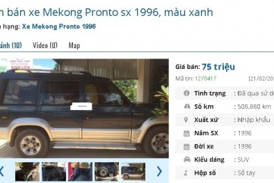 Loạt ô tô cũ chính hãng giá 75 triệu đồng này đang rao bán ở chợ Việt