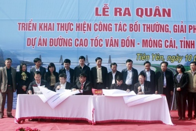 Quảng Ninh: Chi gần 1.400 tỷ đồng GPMB dự án cao tốc Vân Đồn - Móng Cái