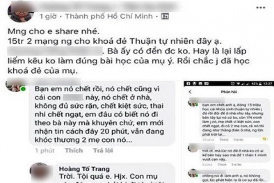 Thông tin mới nhất vụ 'sinh thuận tự nhiên'