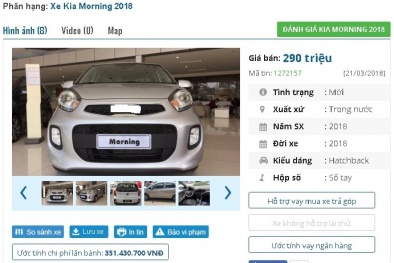 Chiếc ô tô bán chạy, ‘mới cứng’ này đang bán giá 290 triệu đồng tại Việt Nam