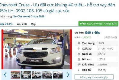 Lại một chiếc ô tô ‘mới cóng’ nữa đang bán tầm giá 500 triệu đồng tại Việt Nam