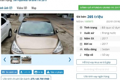 Những chiếc ô tô đời 2017 này đang rao bán tầm giá trên dưới 300 triệu tại Việt Nam