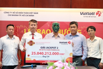 Xổ số Vietlott: Cụ ông 84 tuổi nhận giải thưởng giải độc đắc trị giá 25 tỷ đồng