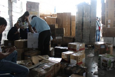 Tiêu hủy 3.300 hộp thực phẩm chức năng bị chảy dịch