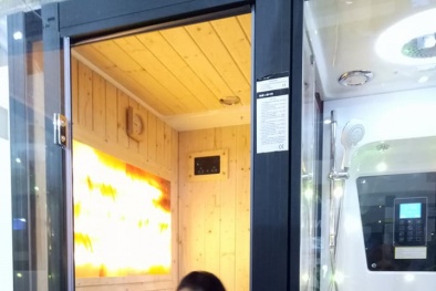 Phòng xông hơi 'siêu sang' giá 130 triệu đồng/chiếc chỉ dành cho nhà giàu Việt