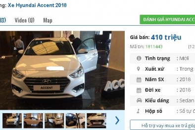Thêm một chiếc ô tô sedan số tự động ‘mới tinh’ đang bán tầm giá 400 triệu tại Việt Nam