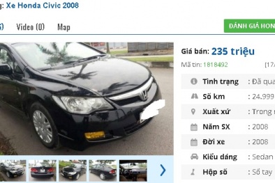 Những chiếc ô tô Honda cũ này đang rao bán tầm giá 200 triệu tại Việt Nam