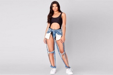 Những chiếc quần jeans 'siêu rách rưới' nhưng có giá khiến nhiều người 'té ngửa'
