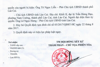 Người dân khởi kiện, Chủ tịch tỉnh Lào Cai lại chuẩn bị hầu tòa!