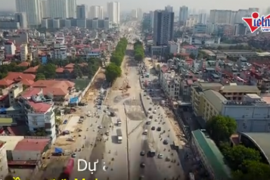 Nguy hiểm rình rập trên con đường nghìn tỷ đang thi công ở Hà Nội