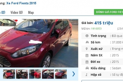 4 chiếc ô tô Ford cũ số tự động này đang rao bán tầm giá 400 triệu tại Việt Nam 