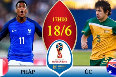Xem trực tiếp World Cup 2018 Pháp vs Australia ở kênh nào?