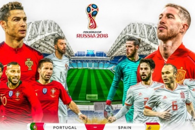 Xem trực tiếp World Cup 2018 Tây Ban Nha vs Bồ Đào Nha ở kênh nào?