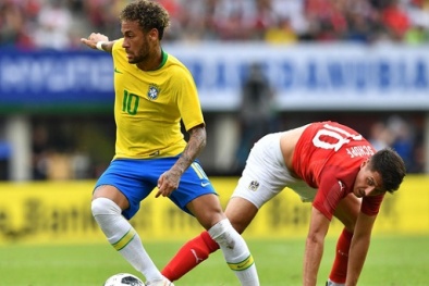 Brazil vs Thụy Sĩ: Neymar mờ nhạt, 'vũ công Samba' hòa thất vọng
