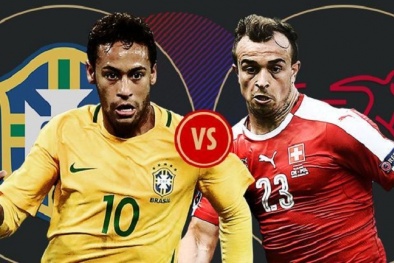 Xem bóng đá trực tuyến Brazil vs Thụy Sĩ, World Cup 2018