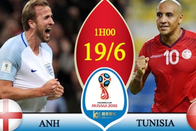 Xem trực tiếp bóng đá World Cup 2018 Anh vs Tunisia ở đâu tốt nhất?